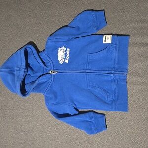 Roots Kids Royal Blue Zip-Up Hoodie